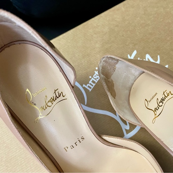 100% AUTHENTIC CHRISTIAN LOUBOUTIN IRIZA 70 MM HEELS 36.5 - Picture 4 of 9